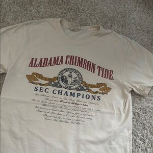 Vintage Alabama Crimson Tide SEC Champions T-Shirt - Cream